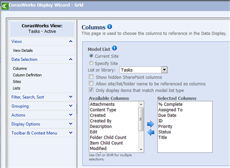 Title: Change Columns - Description: Change Columns