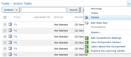 Title: Deleting A Widget - Description: Deleting A Widget