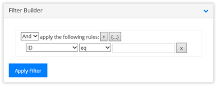 Title: Filter Builder - Description: Filter Builder