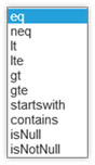 Title: Filter Operators - Description: Filter Operators