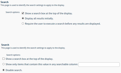 Title: Search Options - Description: Search Options