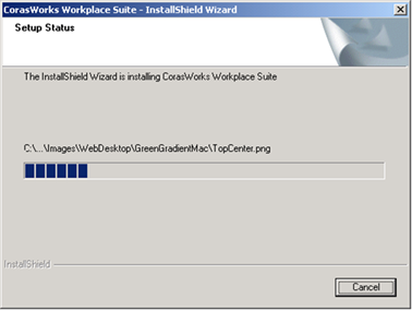 Title: Install Shield Wizard - Status Window - Description: Install Shield Wizard - Status Window