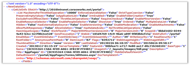 Title: Sample Of CAPS XML Output - Description: Sample Of CAPS XML Output