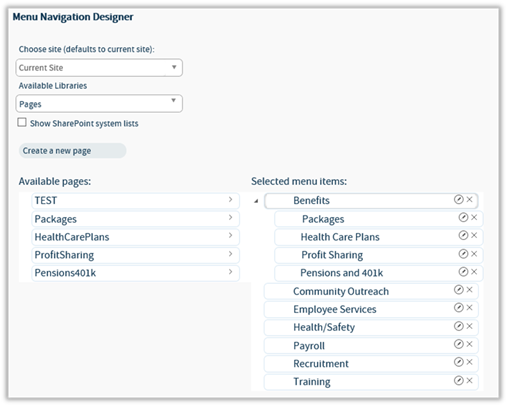 Title: Menu Navigation Designer Page - Description: Menu Navigation Designer Page