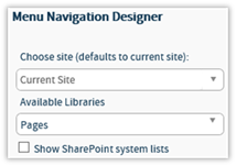 Title: Choose Site And Library - Description: Choose Site And Library