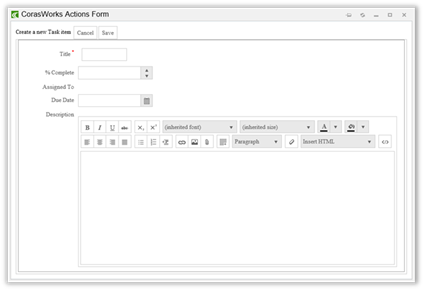 Title: CAFE Enabled Form - Description: CAFE Enabled Form